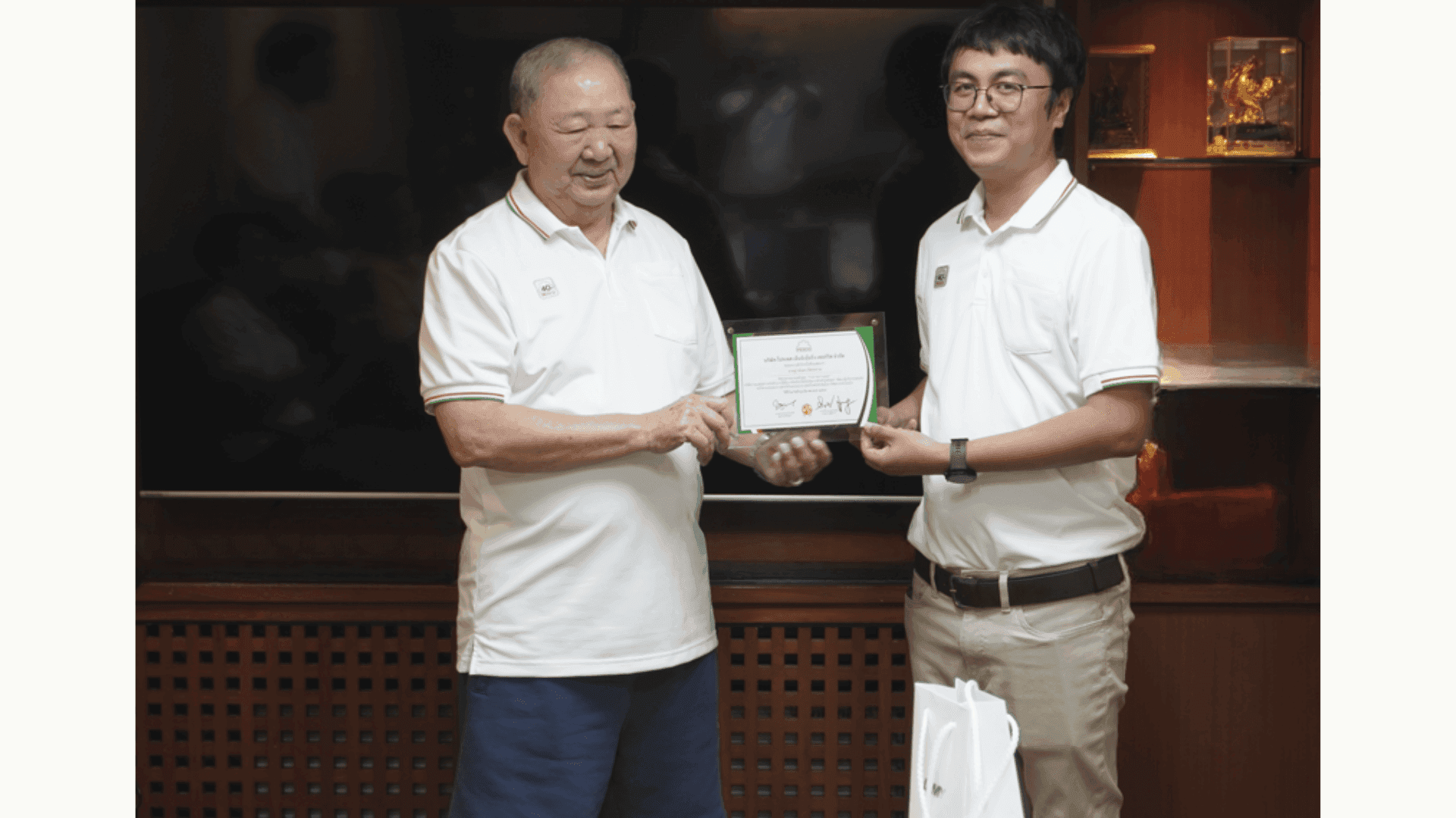 Certificates were awarded to participants who completed the “Train the Trainer” program.