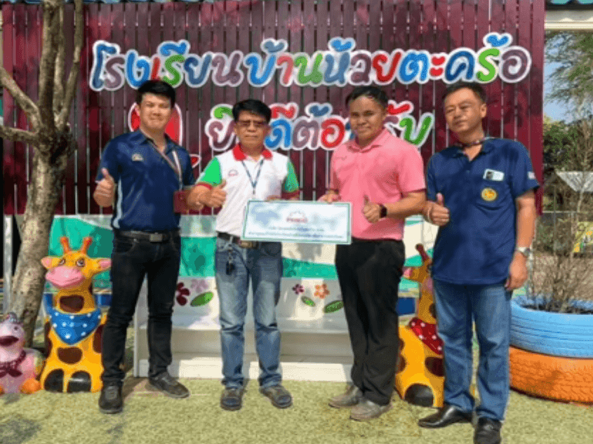 Playground Construction, Canteen Improvement, and Flagpole Installation at Ban Na Klang School